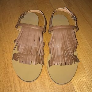 J. Crew fringe sandals